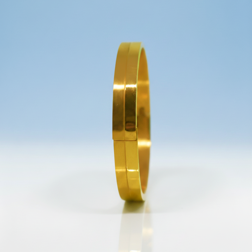 Men's Two-Tone Finish Cuff